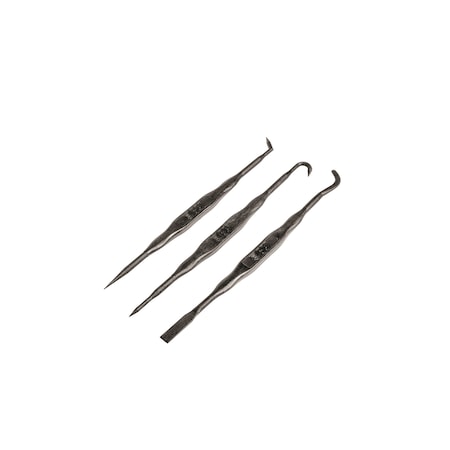 Breakthrough Clean Technologies Double-Ended Fiber Reinforced Polymer Picks, 3-Pack w/ Vinyl Pouch, Black BT-FRPP-3PK